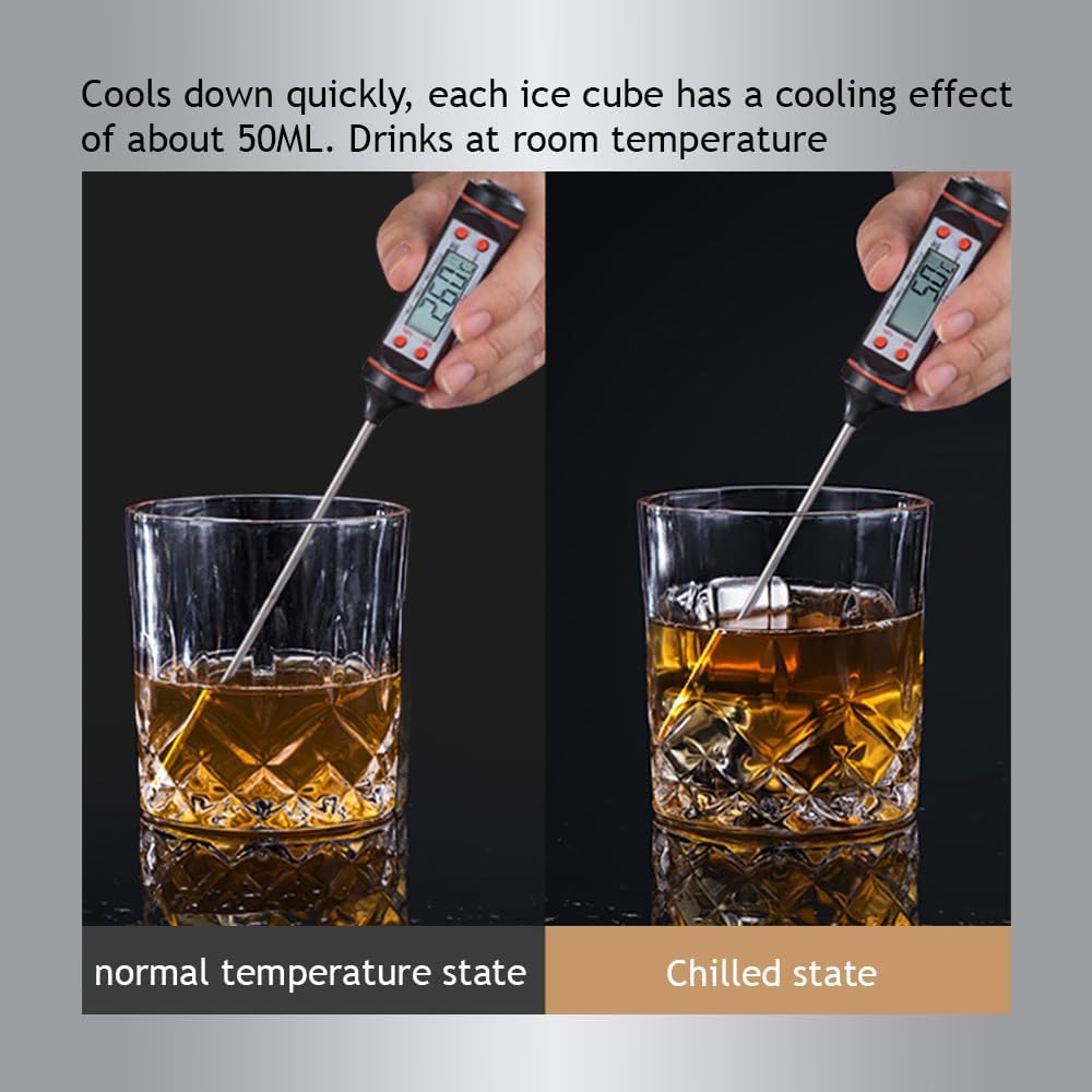 Metal Ice Cubes - Stainless steel